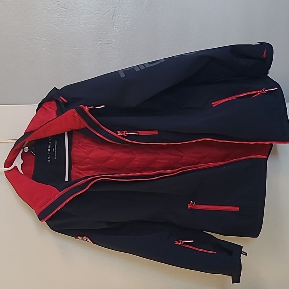 Tommy Hilfiger Navy Blue & Red Jacket/coat